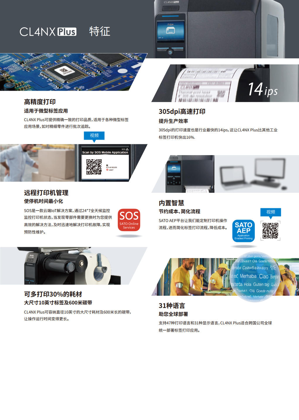 SATO（佐藤）4英寸工業(yè)型標(biāo)簽打印機(jī)智能工業(yè)型標(biāo)簽打印機(jī)